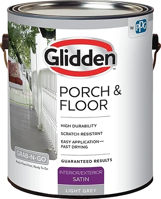 Interior/exterior Paint Plus Primer, Satin Finish, Light Gray, Model 3034f/01