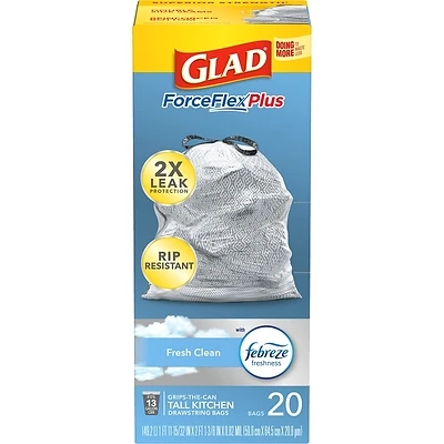 Extra Large Fresh Clean Scent Trash Bags 20 Gallon - Model 79208