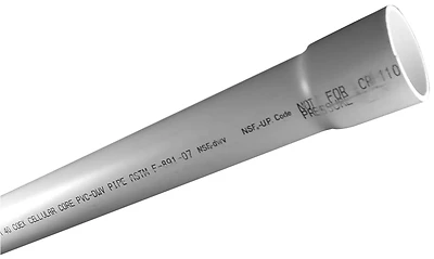 Pvc Schedule 40 Bell End Pipe 3 Inch X 20 Feet