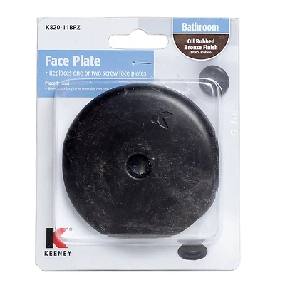 Universal Face Plate Oil Rubbed Bronze 3.12 In Diameter For Standard Tubs
