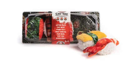 Sushi 5 Piece Cat Toy With Locally Grown Catnip