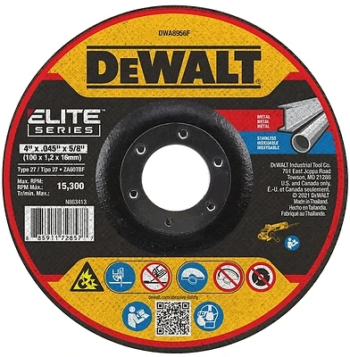 Elite Series 4" X 0.045" X 5/8" Wheel Cut Type 27 Cutting Wheel