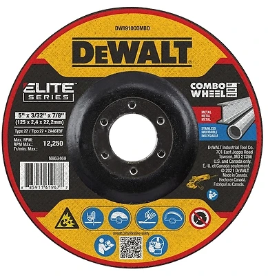 Elite Series Wheel Cut Combo T27 5" X 3/32" X 7/8"
