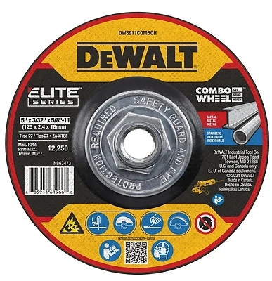 Elite Series Wheel Cut Combo T27 5" X 3/32" X 5/8"