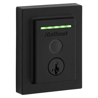 Halo Electronic Deadbolt, Matte Black, Wi-fi Enabled, Adjustable Backset