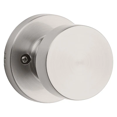 Pismo Round Dummy Knob In Satin Nickel For 1-3/8 To 1-3/4 In Doors