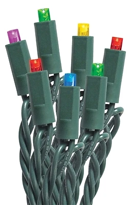 27350 Led Micro Mini String Lights, Multi-color, 50 Count