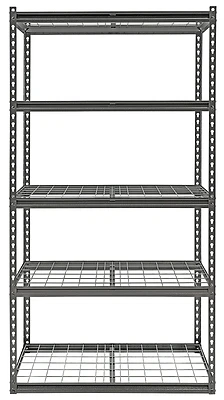 Heavy-duty Wire Shelf Unit 36w X 18d X 72h, 5000 Lb Capacity