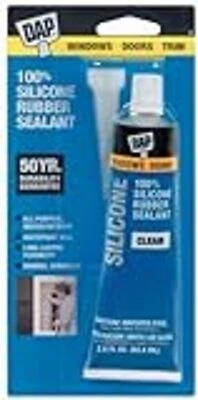 DAP Window and Door Silicone Sealant, Clear, 2.8 fl oz