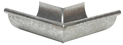 Galvanized Steel Outside Miter For 5 Inch Half Round Gutter