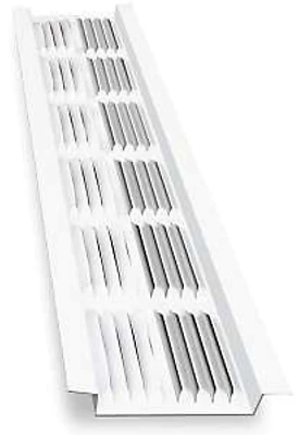 8 Inch White Aluminum Vent Soffit With 61 Sq-in Ventilating Area