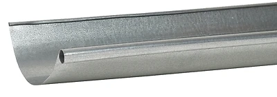 10 Feet Galvanized Steel Gutter Boxed 26 Gauge Half Round