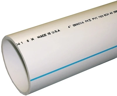 4" X 20' Schedule 40 Pvc Dwv Pipe For Drainage And Waste