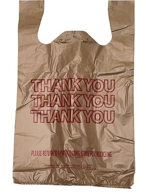 T-sak Thank You Kraft Red 14 Micron Bags - Model 10060003