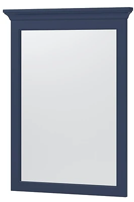 Lawson Aegean Blue Framed Mirror 24 X 32 Inches With Crown Moulding