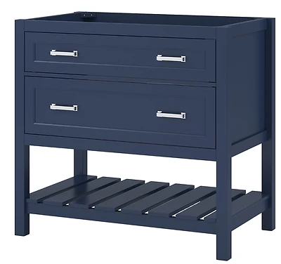 Lawson Aegean Blue 36x21 Inch Vanity With Clever Storage Solutions