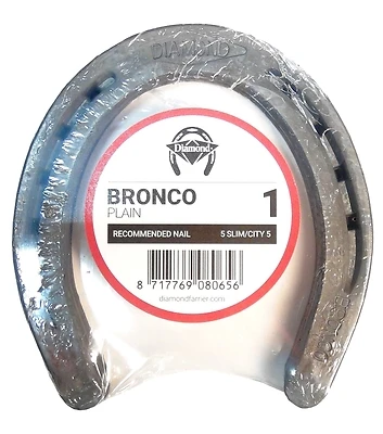 Farrier Horseshoe, 5/16 In Thick, #1 Steel, Model 1plainpr