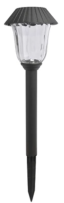 Boston Harbor 27094 Solar Stake Light, Glass Lens, Black Finish