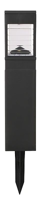 Boston Harbor 27091 Solar Bollard Pathway Light, 3-Tiered Lens, LED