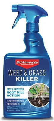 BioAdvanced 704197A Ready-to-Use Weed and Grass Killer, 24 oz