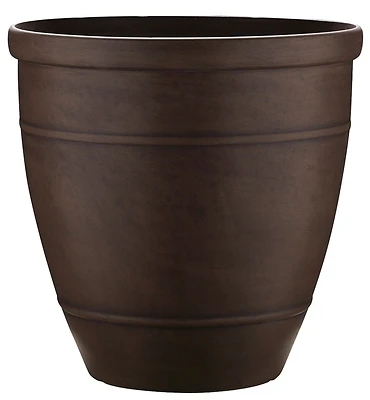 Wright Planter, 18 In H, Rubber, Brown - Model Rub-091547