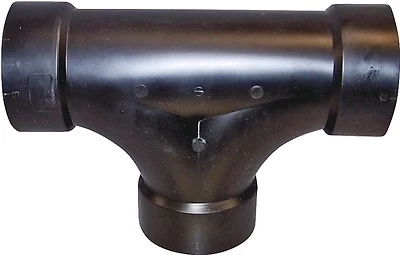 3 Inch Abs Cleanout Tee With Hub Connection, Schedule 40