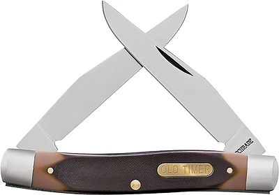 77ot Folding Pocket Knife, 3 In Blade, 2-blade, High Carbon Stainless Steel
