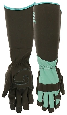 Mud MD53001MT-WSM Women's Work Gloves, Synthetic Leather, High Cuff, S/M, Mint