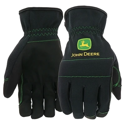 Synthetic Palm Spandex Gloves Black Extra Large