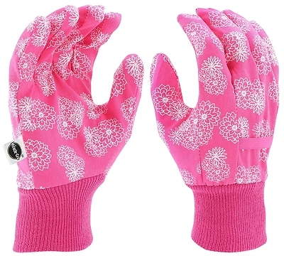Miracle-Gro MG64002 Women's Garden Gloves, M/L, Floral Print Canvas