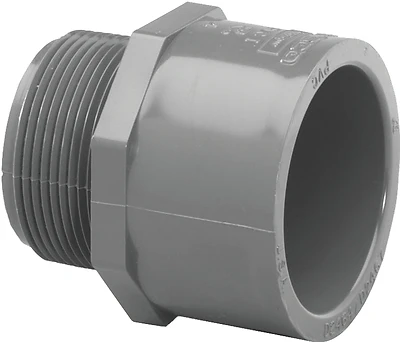 Adaptr Sch80 Pvc 1-1/2 Inch Socket X Male Iron Pipe Adapter