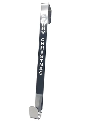 12601 Merry Christmas Wreath Hanger, Metal Over The Door Mounting