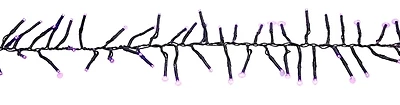 03719 Led Twinkling Cluster Lights, Purple, 10 Ft X 5 In