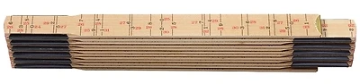 101304u Brick Spacing Folding Ruler, 78 In, Wood With Swedish Steel Joints