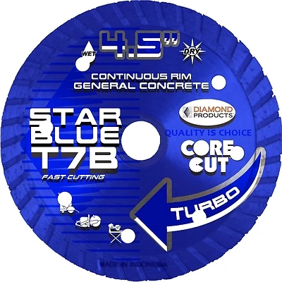 Turbo High-speed Saw Blade 4-1/2 In Diameter 0.08 In Thickness