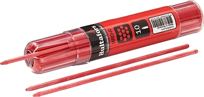 Refill Marker Dry Hard Red With 10 Leads For All Surfaces