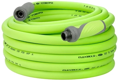 Swivelgrip Garden Hose, 5/8 In Diameter, 75 Ft Length, Green Polymer