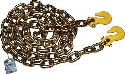 50364-38-10 Heavy-duty Chain Assembly With Clevis Hook, 3/8 In, 10 Ft, 6600 Lb Wll