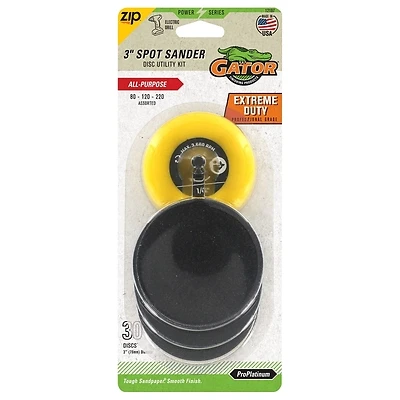 Zip Spot Sander Power Drill Attachment & 30 Sanding Discs