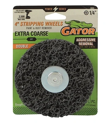 Paint & Rust Removing Double Stripping Wheel, Extra Course, 4 In.