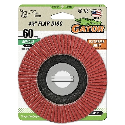 60 Grit Abrasive Flap Wheel 4-1/2 X 7/8 Inch For Metal Grinding