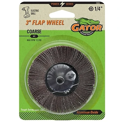 Paint & Rust Removing Flap Wheel, Course, 3 In.