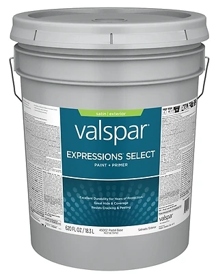 100% Acrylic Exterior Latex Paint And Primer, 5 Gallon Pail, Fade-resistant Color