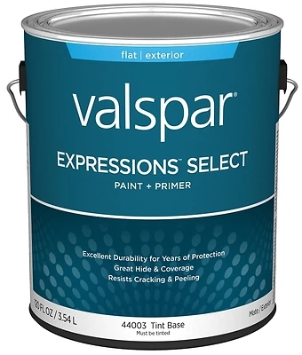 Paint And Primer Exterior Flat 1 Gallon 100% Acrylic Formula