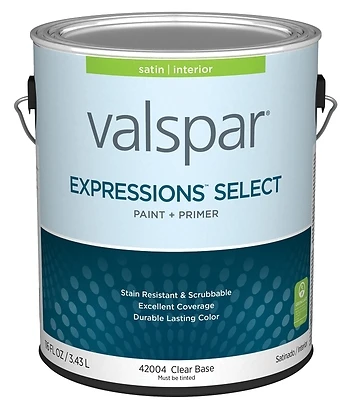 Valspar 028.0042004.007 Interior Paint and Primer, Satin Finish, 1 Gallon