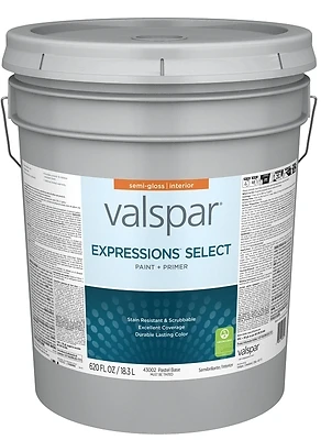 Paint And Primer Interior Semi-gloss 5 Gallon Pail