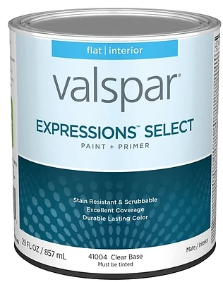 Valspar 028.0041004.005 Interior Flat Ceiling Paint and Primer, Quart
