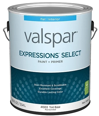 Valspar Paint and Primer Interior Flat Tint Base, 1 Gallon