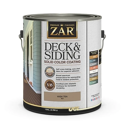 Solid Color Deck And Siding Coating - High Tea - 1 Gallon