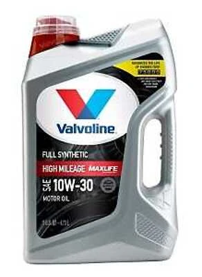 Full Synthetic High-mileage Motor Oil 10w-30 5 Quart With Maxlife Technology